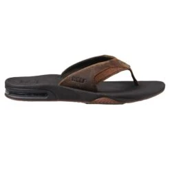 REEF Fanning Leather Strap Sandal - Men's -Terra Flex Shoes Shop 768886 800 auto